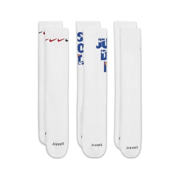 [ACS] Nike 襪子 Everyday Plus Cushioned 三雙入 中筒襪 白襪 緩震 休閒 運動襪 DH3822-902