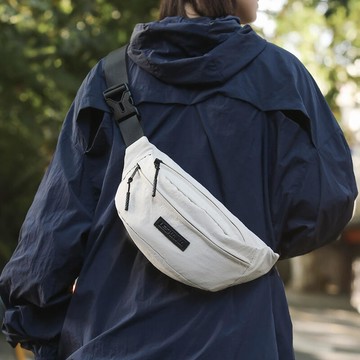 休閒包2024新款單肩斜挎腰包韓零錢包胸包工裝個性騎行包