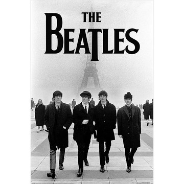 【披頭四】艾菲爾鐵塔前合照海報/THE BEATLES