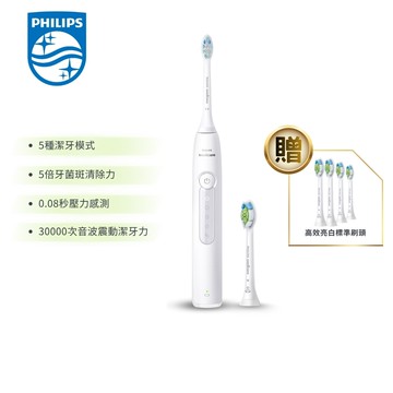 【Philips 飛利浦】Sonicare 舒適潔淨音波震動/電動牙刷 皓月白 (HX5191/01)