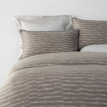 HOLA 和樂家居 伊登200織天絲床包兩用被組  雙人  印記  被套 + 床包 + 枕頭套 2個