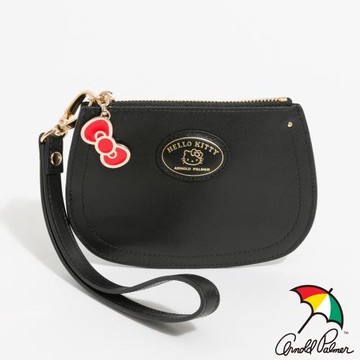 Hello Kitty - Arnold Palmer - 零錢包附手挽帶 Morbidezza系列 - 黑色
