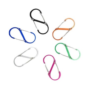 戶外S型鋁合金掛扣多功能8字扣登山扣快掛鑰匙扣掛鉤水壺扣背包扣