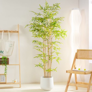 璃蘭仿真竹子植物落地盆栽擺件大型室內客廳裝飾新中式假綠植
