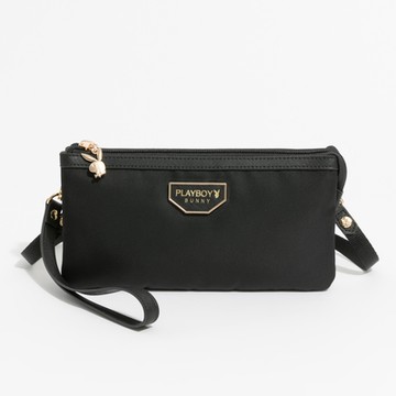 PLAYBOY - 萬用小包附長背帶/手挽帶  Stance系列 - 黑色