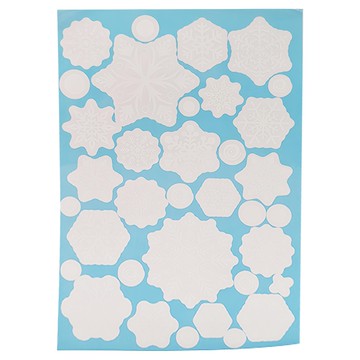 聖誕靜電貼 純雪花  黏貼前20 x 30cm