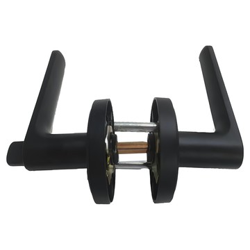 L.S 麥金牌 日規水平鎖 浴廁鎖 大套盤 LS-710 (霧黑) 60mm  1個