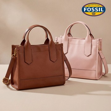 【FOSSIL 官方旗艦館】Kyler 真皮兩用方包(兩色可選)