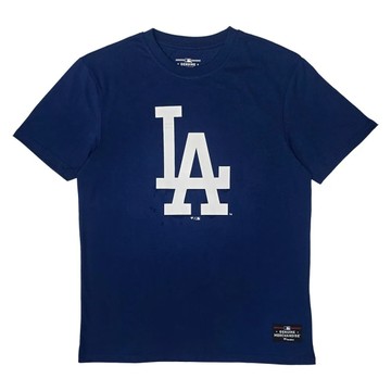 MLB 短T 洛杉磯道奇 藍色 大LOGO 短袖 T恤 MLBTS520200-BLU2
