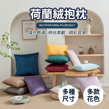 素色荷蘭絨 抱枕 細緻觸感 時尚居家 柔軟親膚 嚴選素色  拉鍊枕套 全新上市  好評發售中