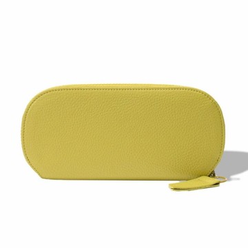 itten-itten 拉鍊長皮夾 開心果色 錢包 皮夾 真皮