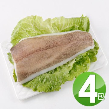 【華得水產】美國阿拉斯加生箭齒鰈魚清肉4片組(300-400g/包)