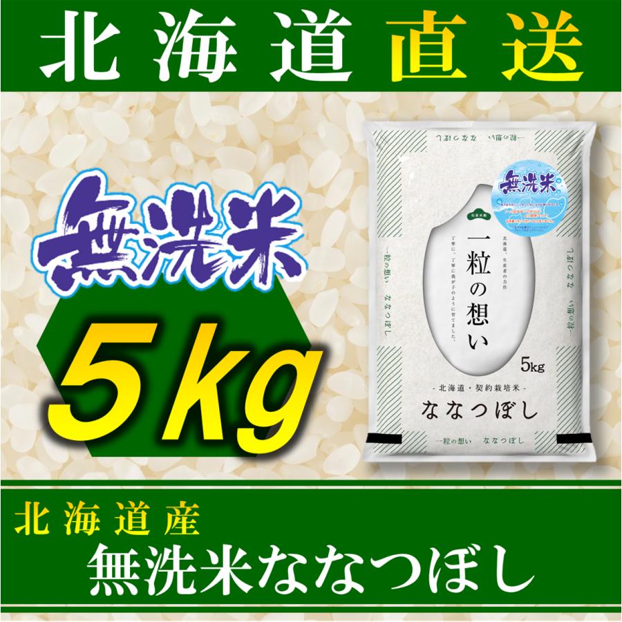 新米 無洗米 お米 ななつぼし 北海道産 5kg 令和5年産