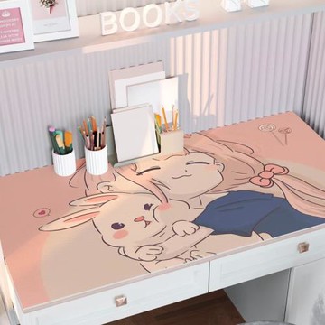 君影書桌墊兒童環保學生護眼學習桌硅膠皮革桌墊可愛少女心寫字臺