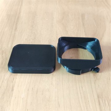 自制適用 徠卡 LEITZ ELMARIT-M 1:2.8/28 12536 鏡頭遮光罩+方蓋