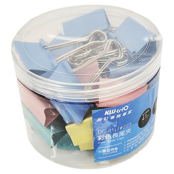 KW-triO 堡勝企業 彩色長尾夾 41mm  1盒  24入