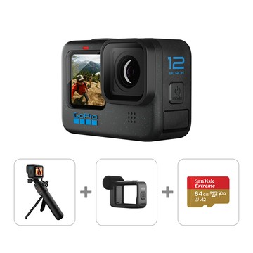 GoPro HERO12 Black 長效Vlog組(HERO12+Volta+媒體模組+64G記憶卡)