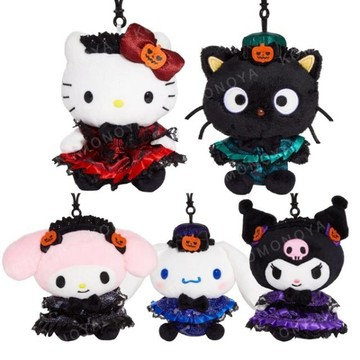 小禮堂 Sanrio 三麗鷗 絨毛玩偶吊飾 (禮服 萬聖節系列) Kitty 美樂蒂 酷洛米 大耳狗