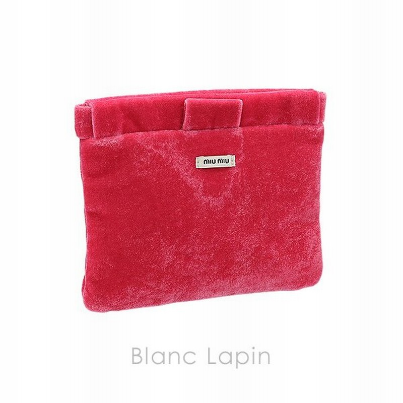 ノベルティ ミュウミュウ Miumiu コスメポーチ フラット レッド メール便可 通販 Lineポイント最大0 5 Get Lineショッピング