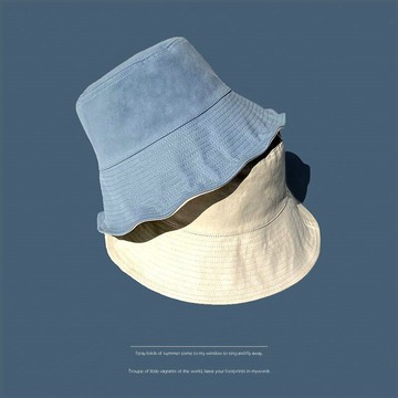 圓頂網紅漁夫帽日系遮臉韓版大沿防曬夏天女帽逛街雙面遮陽帽春秋