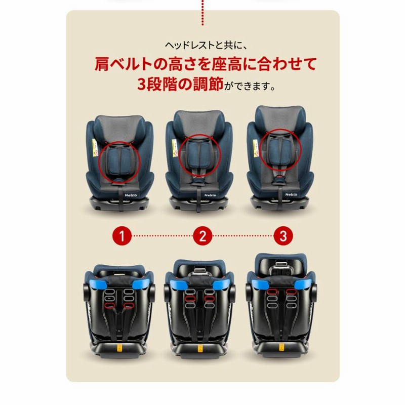 ベビー チャイルドシート ジュニアシート リクライニング ロング