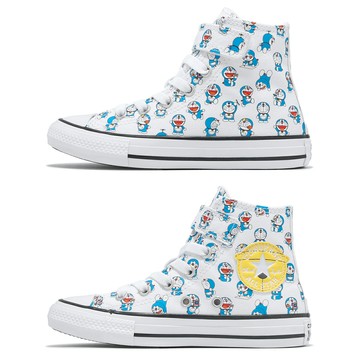 Converse 休閒鞋 Chuck Taylor All Star 1V 中童 白 藍 滿版 哆啦A夢 聯名 帆布鞋 A15793C