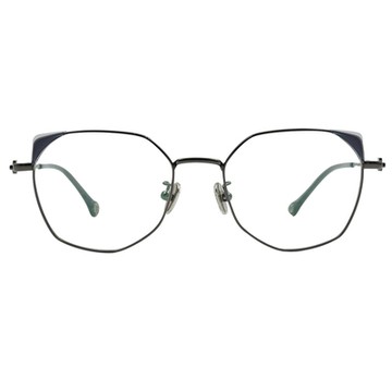 K-DESIGN動物聯萌 | 秘境貓爪掛飾 貓眼框眼鏡 | 氣質黑