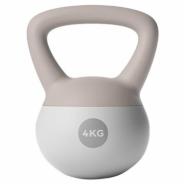 神鬼玩家 4KG潮時尚工業風軟壺鈴 贈防滑露指手套一雙