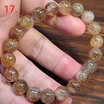 黑金超 黑金超七水晶 手鍊 手環 手珠 共生礦 10mm 天然❤水晶玉石特賣#R015-17
