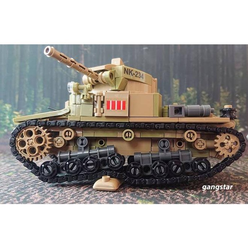 レゴ LEGO ブロック 互換 車 戦車 イタリア セモヴェンテ突撃砲 or M13