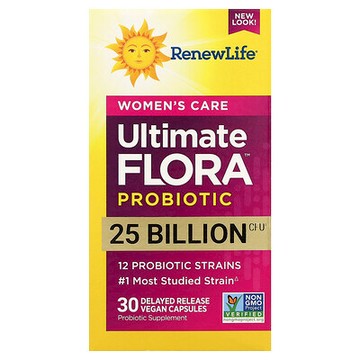 Renew Life, 女性護理，Ultimate Flora™ 益生菌，250 億 CFU，30 粒緩釋全素膠囊