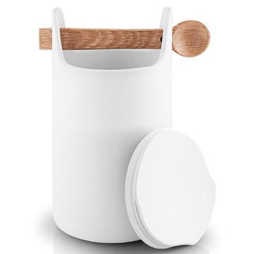 Evasolo 收納工具筒附蓋 & 湯匙 20cm 白色