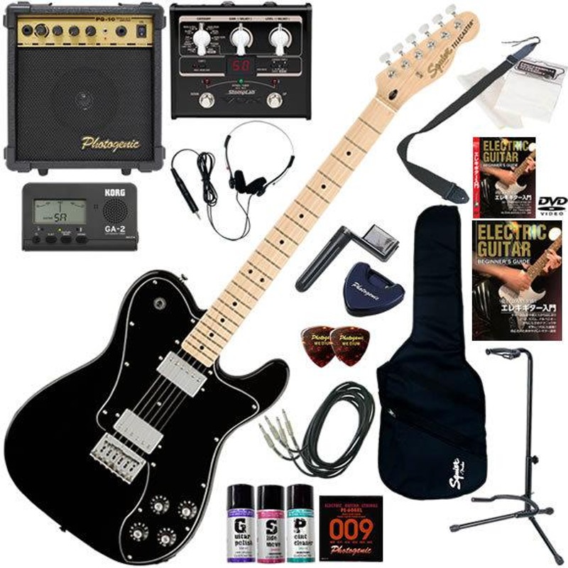 エレキギター 初心者 入門セット Squier スクワイヤー Affinity Telecaster Deluxe/BLK マルチエフェクター も入ってる！最強の20点セット | LINEショッピング