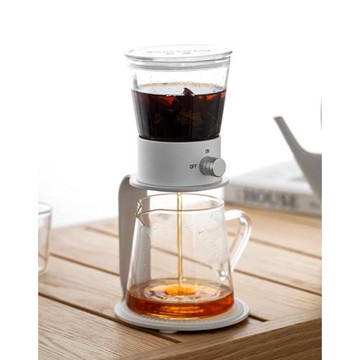 帝國貞點小可優速壺便捷式家用咖啡壺濾泡式滴濾壺玻璃茶水分離器