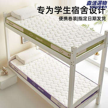 【租房宿舍神器】乳膠床墊 榻榻米床墊 學生床墊 單人床墊 軟墊 薄墊 90x190cm 加厚防滑 透氣護脊 學生宿舍租房專用