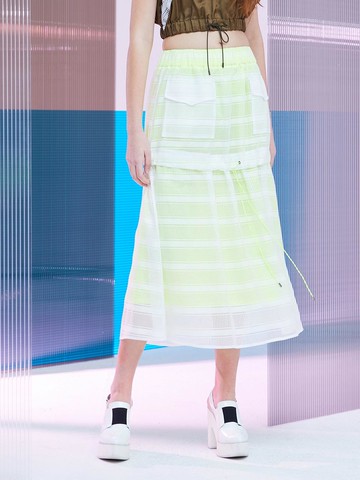 CHECK NET SKIRT_BP4SWS3406