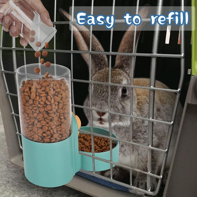 Rypet Rabbit Automatic Feeder 35oz Hanging Automatic Bunny Food