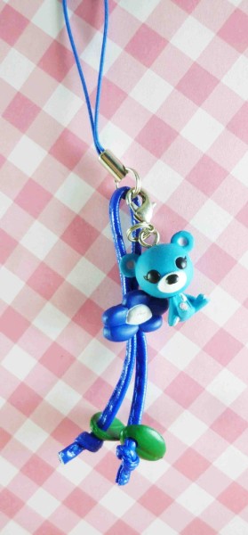 【震撼精品百貨】日本精品百貨-手機吊飾/鎖圈-熊系列-藍