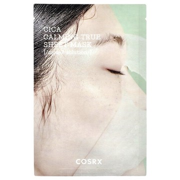 CosRx, Pure Fit，Cica Calming True 面膜，1 片，0.71 液量盎司（21 毫升）