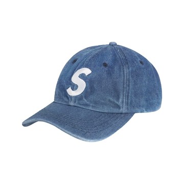 SUPREME PIGMENT S LOGO 6-PANEL  (FW24) 水洗丹寧 老帽 ⫷ScrewCap⫸