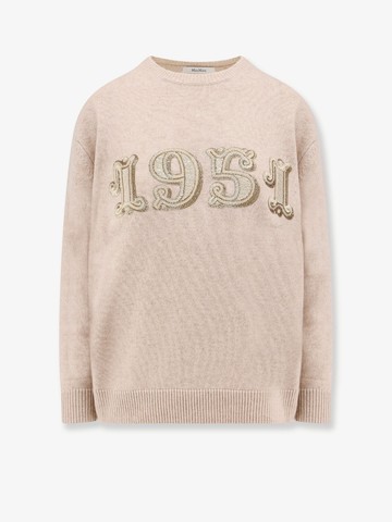 Wool and cashmere sweater with 1951 motif - MAX MARA - gender_Woman