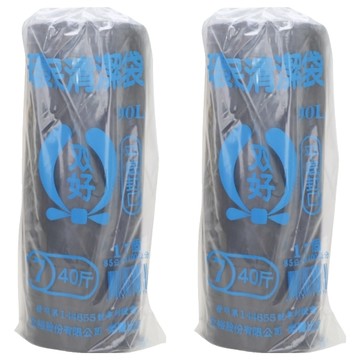 DOUBLE GOOD 双好 環保清潔袋 黑色 40斤  90L  2捲