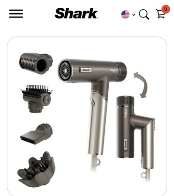 美國直送  Shark® SpeedStyle™ Pro FLEX 吹風機系統 hd542