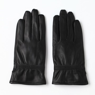 真皮手套保暖手套-羊皮加絨簡約版型女手套73wm58【獨家進口】【米蘭精品】