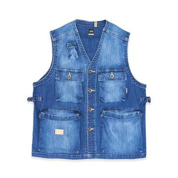 5th STREET｜中性｜好搭牛仔背心｜中古藍