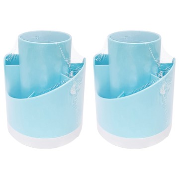 JUSKU 佳斯捷 創意收納桶  藍色  2個