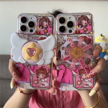 孫怡同款百變小櫻魔法棒適用iPhone15ProMax手機殼無線磁吸卡通美少女i13蘋果16pro軟殼全包14PM外殼可愛網紅
