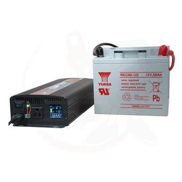 ES-600W REC50 inverter 12V50Ah 發電機 救生設備 純正弦波電源轉換器 深循環電池 12V50Ah