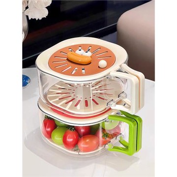 洗菜盆雙層洗水果神器瀝水籃家用廚房用品新款客廳二合一小果盤