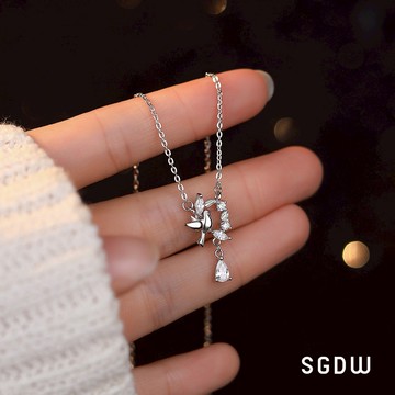 【SGDW】925銀項鍊  幸運的和平鴿
